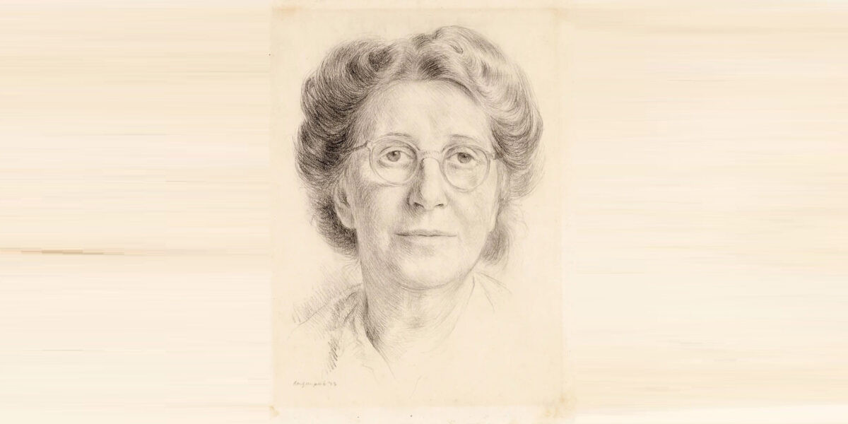 Portret Van Rosy Wertheim In 1947 Gemaakt Door Riete M Sterenberg Gompertz  Joods Historisch Museum