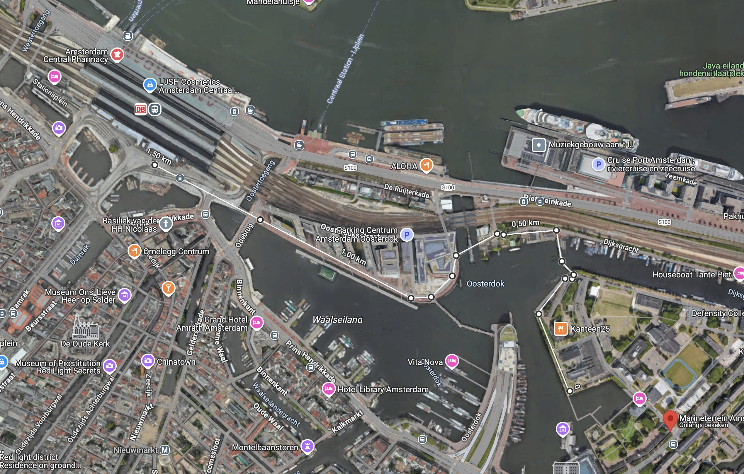 Route Marineterrein - CS