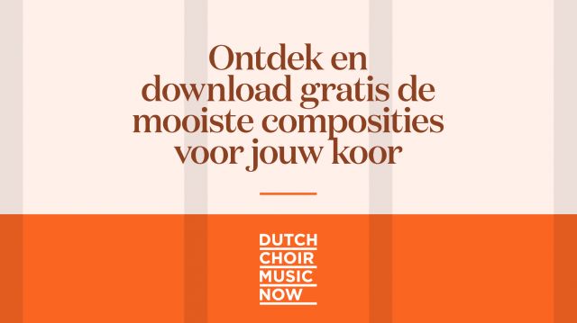 Dutch Choir Music Now Banner Facebook Cover Photo